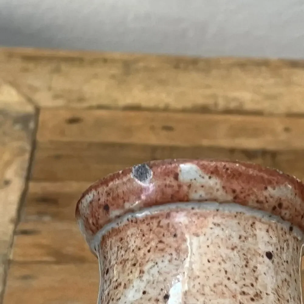 Art Studio Pottery Stoneware Flower Vase 5.5